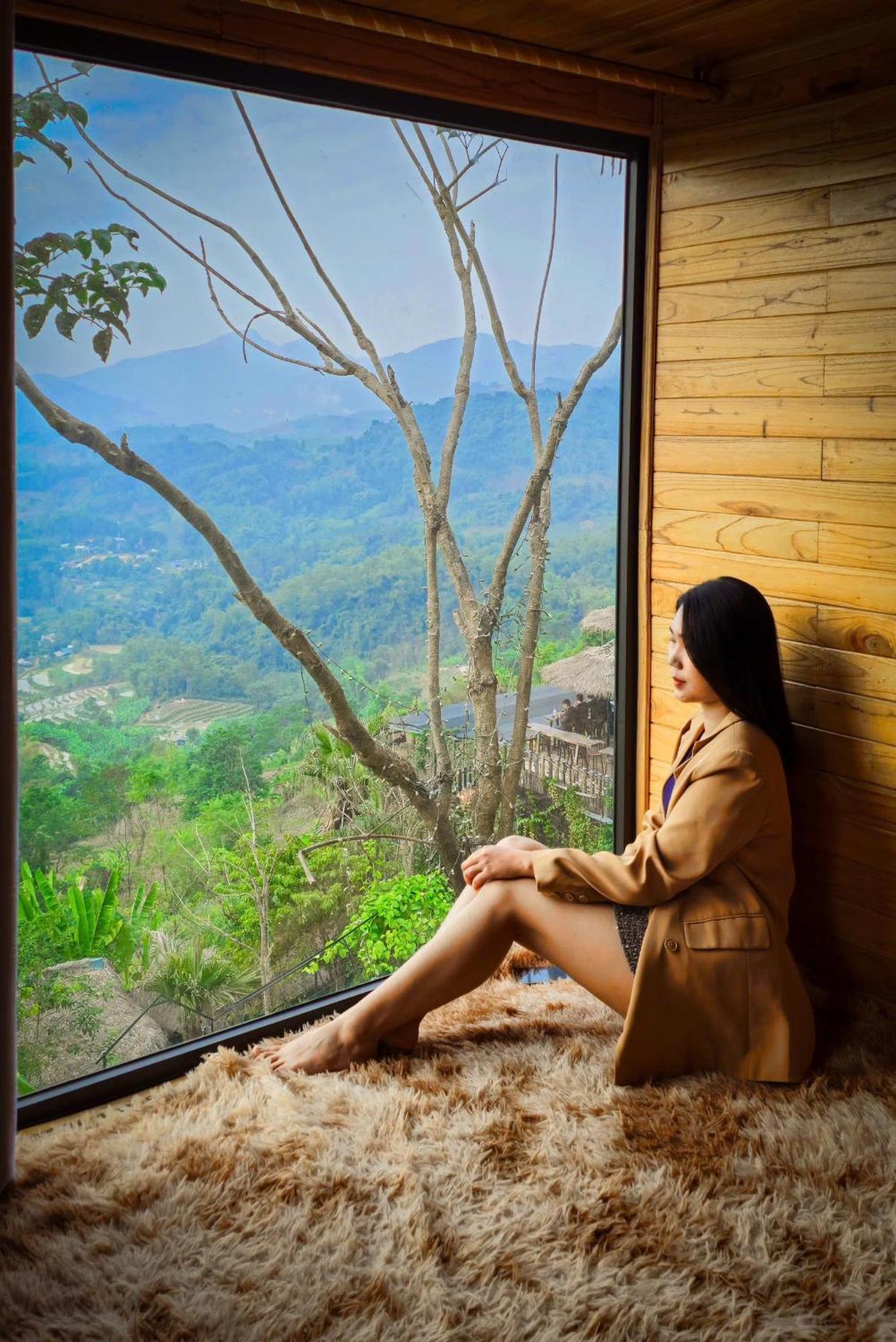 Ecolodge Ke Nenh Dien Bien Ban Hin Lom Exteriör bild